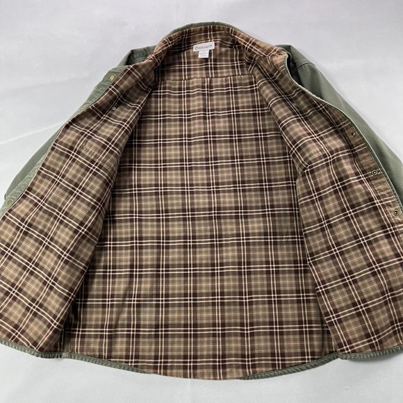 Carhartt Forest Green Button-Up Shirt Jacket - Picture 4 of 16